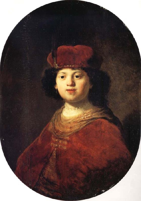 REMBRANDT Harmenszoon van Rijn Portrait of a Boy oil painting picture